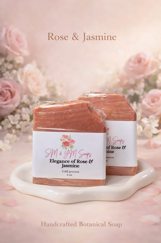 Elegance of Rose and Jasmine 🌹Nutritious Artisanal handmadeSoap avaliable