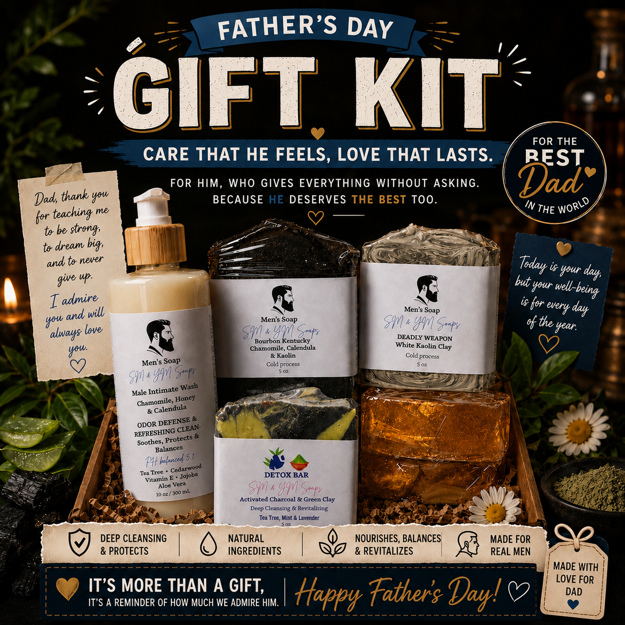 Father’s Day Special Kit | Care, Freshness & Wellness/Kit Especial Día del Padre | Cuidado, Frescura y Bienestar