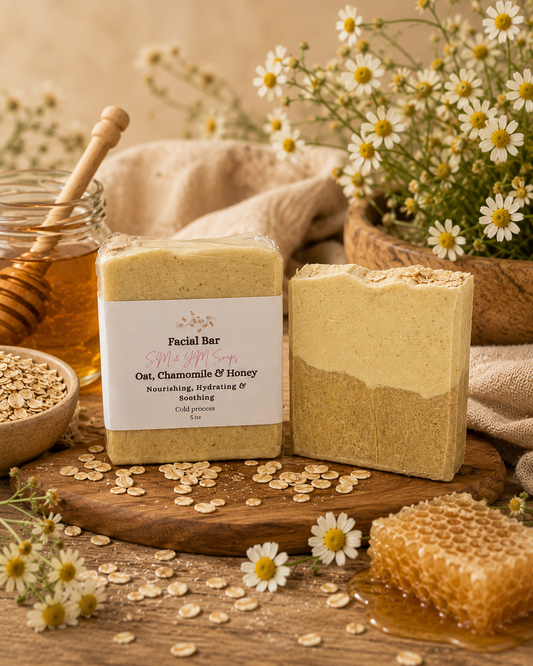 Oat, Chamomile & Honey Facial Bar | Nourishing & Soothing/avaliable-August 1